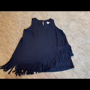 Black shell with fringe